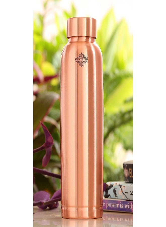 Indian Art Villa Pure Copper Water Bottle - 900 ML, Doctor's Choice Leak-Proof Ergonomic Design, Ayurvedic Copper Drinkware for Home, Office, Gym & Travel - Image 5